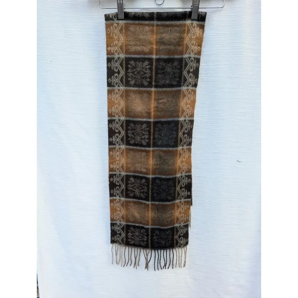 V Fraas Cashmink 100% Acrylic Scarf Made In Germany Preppy‎ Dark Academia
